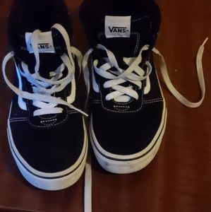 Slightly worn sneakers